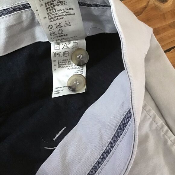 H&m grey cotton pants button fly 34 - Picture 7 of 12